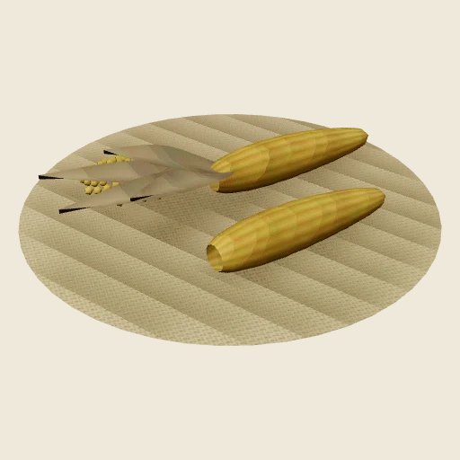 The produce of maize, pictured in Qimo Farm World.